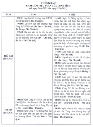 Từ ngày 28/4/2025 đến ngày 02/5/2025